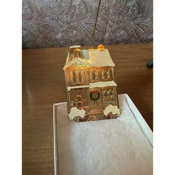 Vintage 24K plated Christmas ornament - Picture 3 of 10